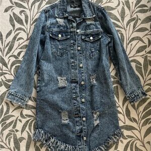Denim Distressed Jacket